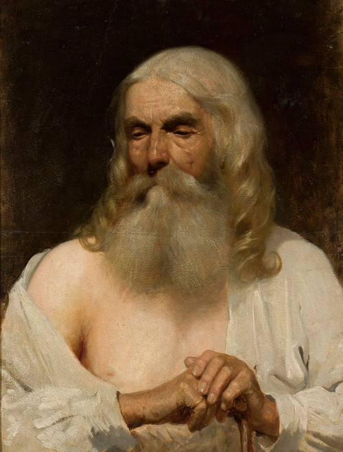Digital Print - Bust of an old man by Maksymilian Gierymski