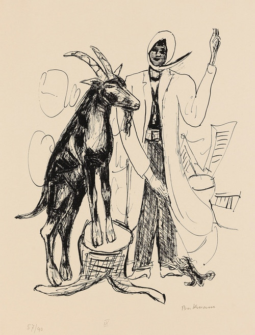 Digital Print - Der Bock by Max Beckmann