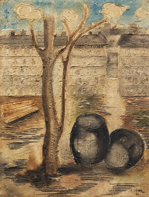 Digital Print - Huser in Dsseldorf by Jankel Adler