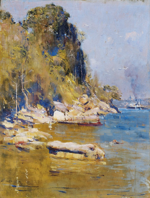 Digital Print - From my camp (Sirius Cove) by Arthur Streeton