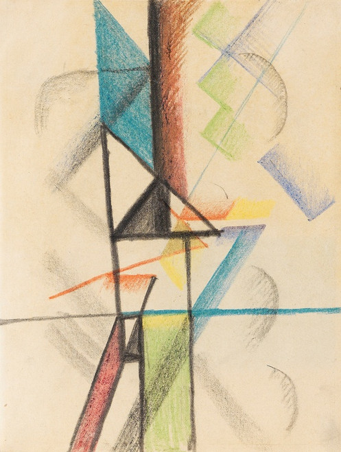Digital Print - Abstrakte Formen V by August Macke