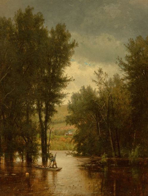 Digital Print - Flood on the Delaware by Worthington Whittredge