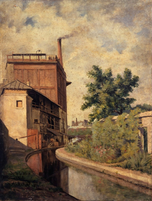 Digital Print - La Bivre, rue Croulebarbe (Usine de la veuve Lanier) by Alfred-Louis Bahuet Digital Print - La Bivre, rue Croulebarbe (Usine de la veuve Lanier) by Alfred-Louis Bahuet