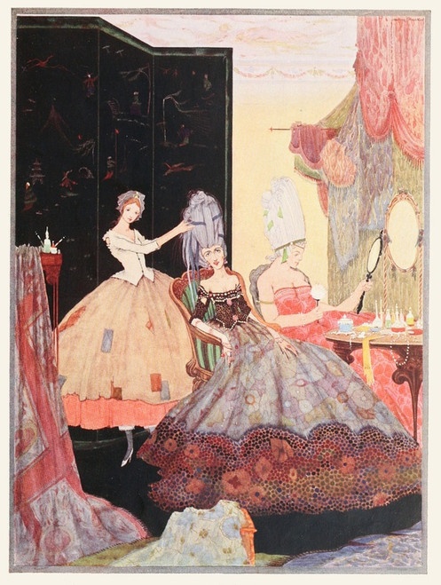 Digital Print - Any one but clnderilla would have dressed their heads awry by Harry Clarke