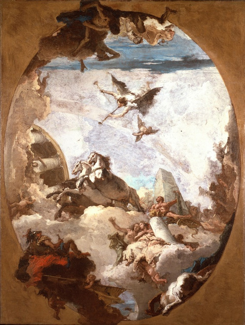 Digital Print - The Triumph of Hercules by Giovanni Battista Tiepolo