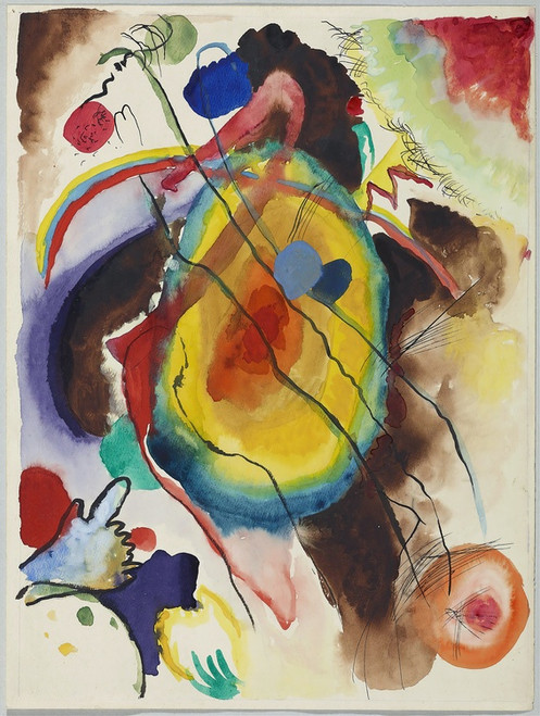 Digital Print - Entwurf zu einem Wandbild fr Edwin R. Campbell by Wassily Kandinsky