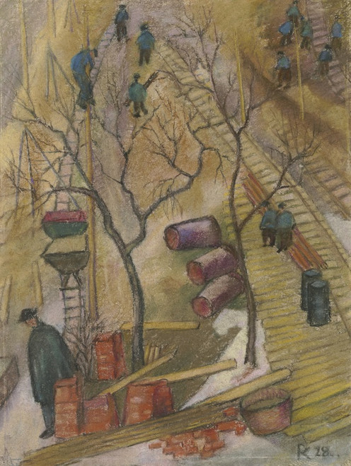 Digital Print - Bauplatz der I. G. Farben by Pauline Kowarzik