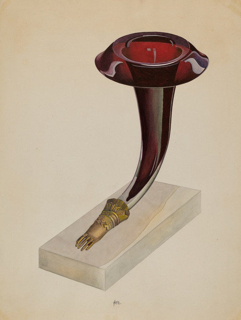 Digital Print - Ruby Vase by Edward White
