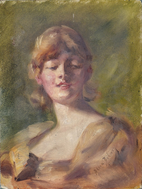 Digital Print - Study of Head by Alice Pike Barney