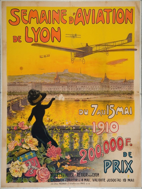 Digital Print - Semaine d'aviation de Lyon by Charles Tichon