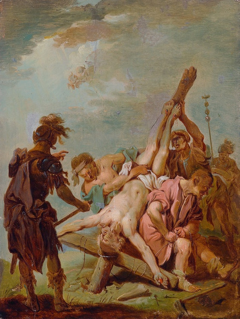Digital Print - Kreuzigung des hl Petrus by Johann Conrad Seekatz