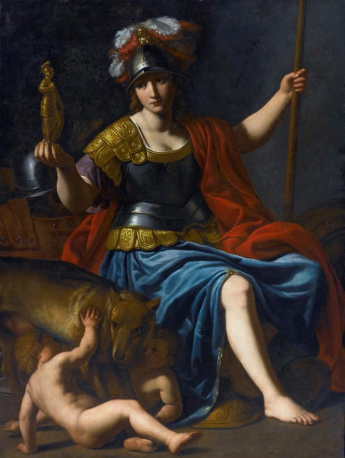 Digital Print - Bellona With Romulus And Remus by Alessandro Turchi