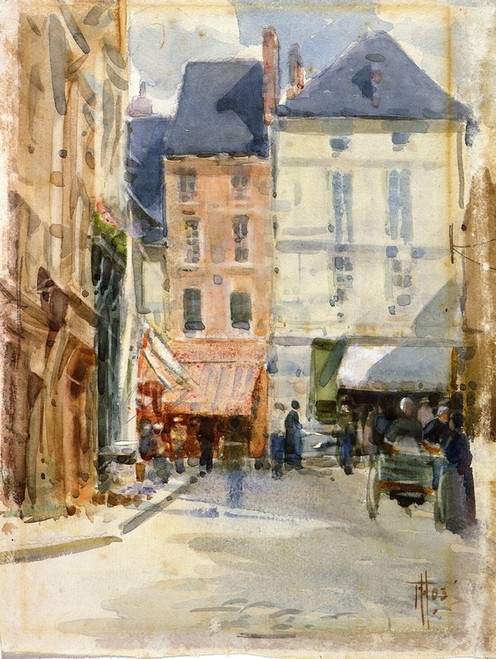 Digital Print - Street scene in Holland by Frances Hodgkins