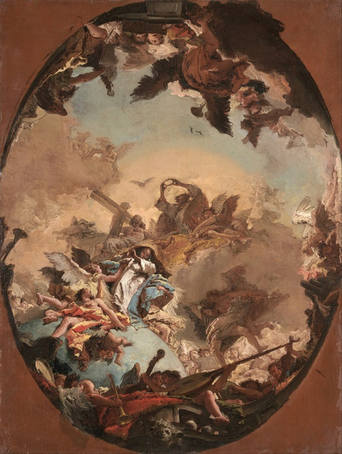 Digital Print - The Coronation of the Virgin by Giovanni Battista Tiepolo