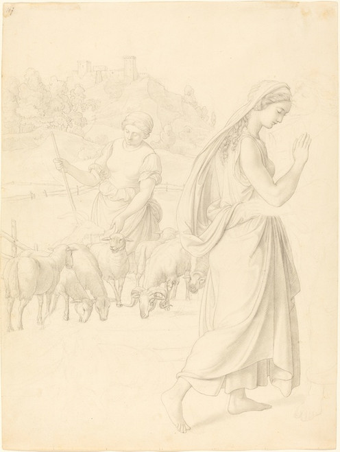 Digital Print - The Meeting of Jacob and Rachel by Joseph von Fhrich
