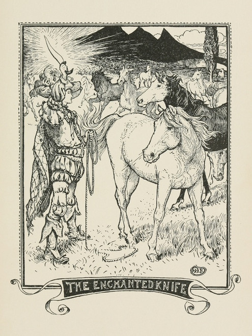 Digital Print - The Enchanted Knife by Henry Justice Ford