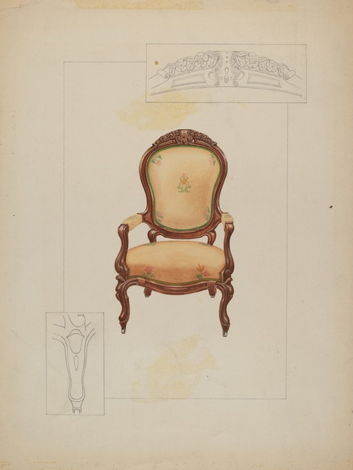 Digital Print - Armchair by Floyd R. Sharp