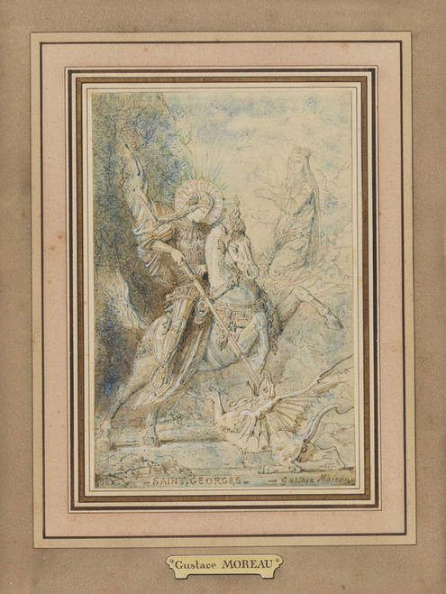 Digital Print - Sankt Georg by Gustave Moreau