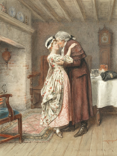 Digital Print - Father's return by George Goodwin Kilburne Digital Print - Father's return by George Goodwin Kilburne