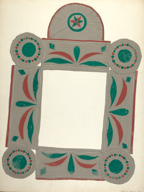 Digital Print - Lockwood Painted Mirror by Majel G. Claflin