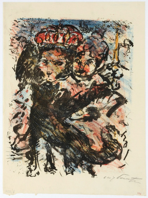 Digital Print - Der Lwe Nobel Mit Seiner Gattin Und Dem Wolf Isegrim by Lovis Corinth
