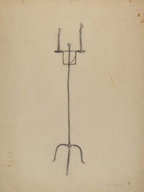 Digital Print - Adjustable Candle Holder by Howard Lumbard