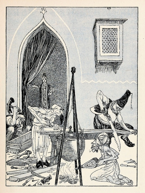 Digital Print - Forty-four Turkish fairy tales Pl 04 by Willy Pogany