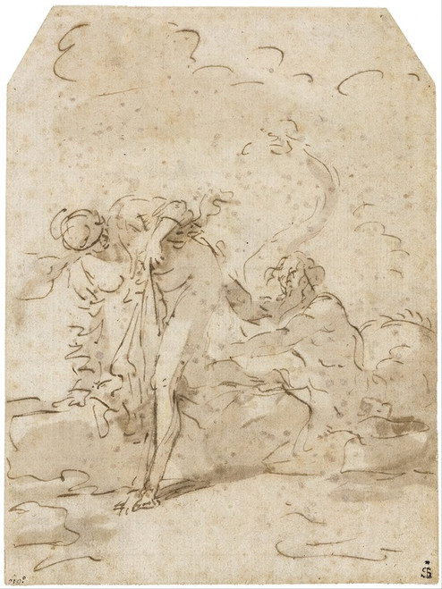 Digital Print - Glaucus and Scylla by Salvator Rosa