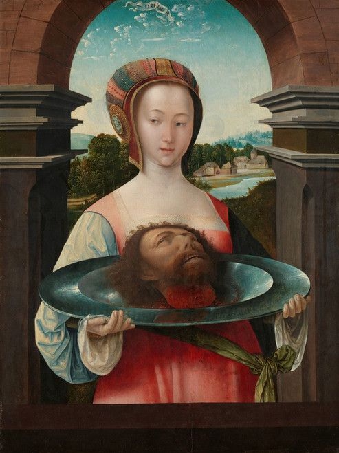 Digital Print - Salome with the Head of John the Baptist by Jacob Cornelisz. van Oostsanen