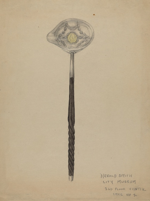 Digital Print - Silver Punch Ladle by Harold Smith
