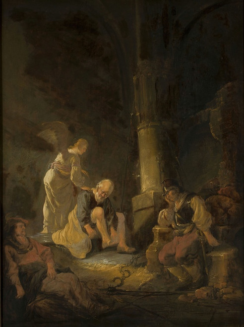 Digital Print - Release of St. Peter from prison by Benjamin Gerritsz. Cuyp