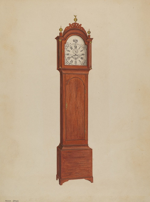 Digital Print - Clock by Arthur Johnson