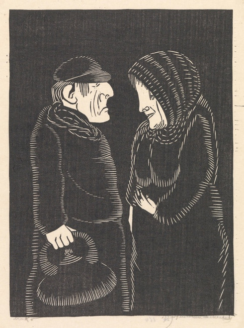 Digital Print - Fantasie; man en vrouw by Samuel Jessurun de Mesquita