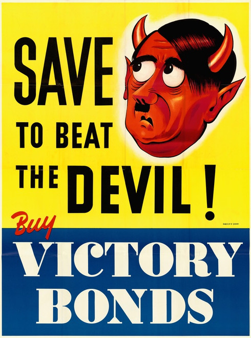 Digital Print - Save to Beat the Devil! by Harold V Shaw