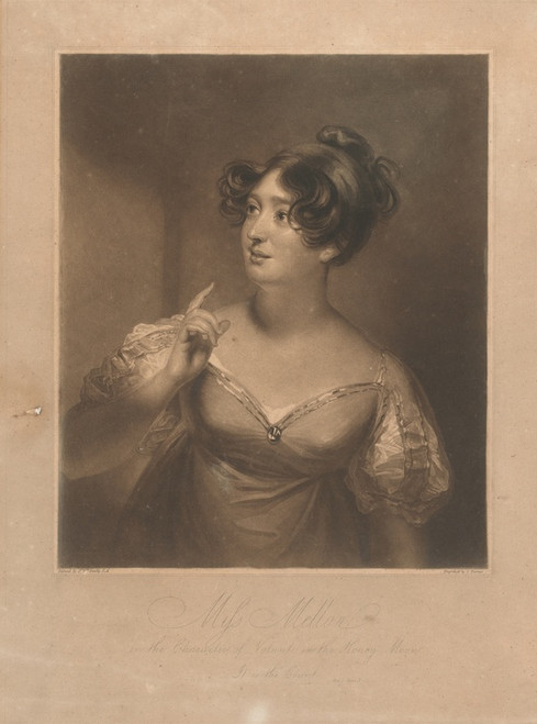 Digital Print - Miss Mellon in the Character of Voltante in the Honey Moon by Sir William Beechey