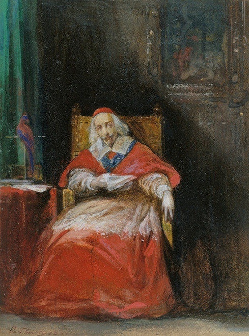 Digital Print - Cardinal Richelieu by Joseph Nicolas Robert-Fleury