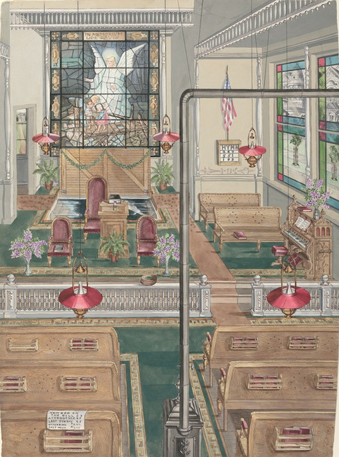 Digital Print - Baptist Church, 1901 by Perkins Harnly