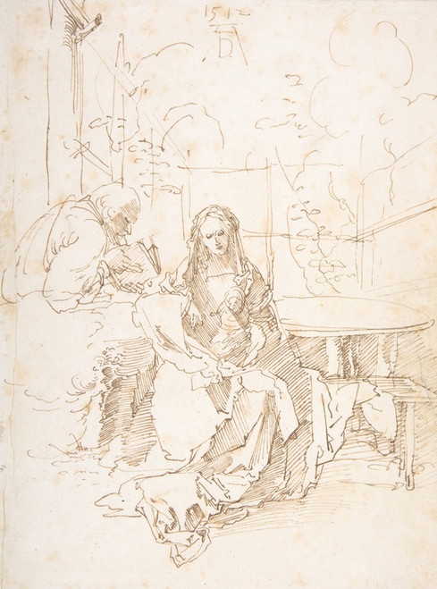 Digital Print - The Holy Family in an Enclosed Garden by Albrecht Drer