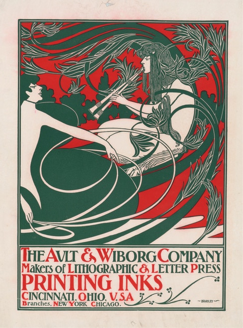 Digital Print - Ault & Wiborg Company, makers of lithographic & letter press printing inks by Will Bradley
