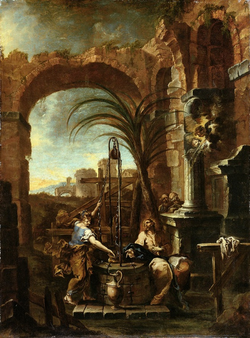 Digital Print - Christ and the Samaritan Woman by Alessandro Magnasco