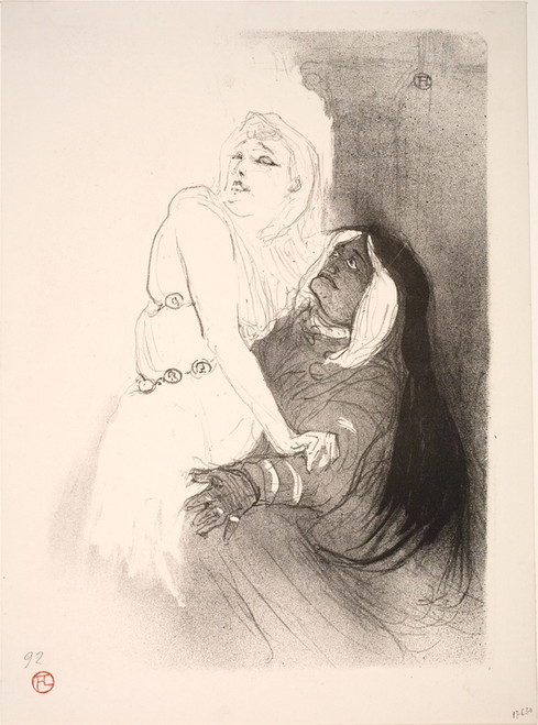Digital Print - A la Renaissance, Sarah Bernhardt dans Phdre by Henri de Toulouse-Lautrec