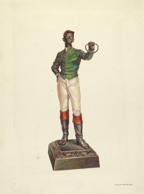 Digital Print - Hitching Post by Robert W.R. Taylor