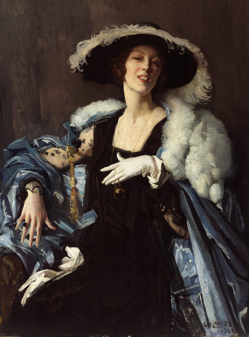 Digital Print - The White Glove by George Washington Lambert