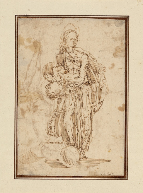 Digital Print - Allegorical Figure of Friendship by Juan del Castillo
