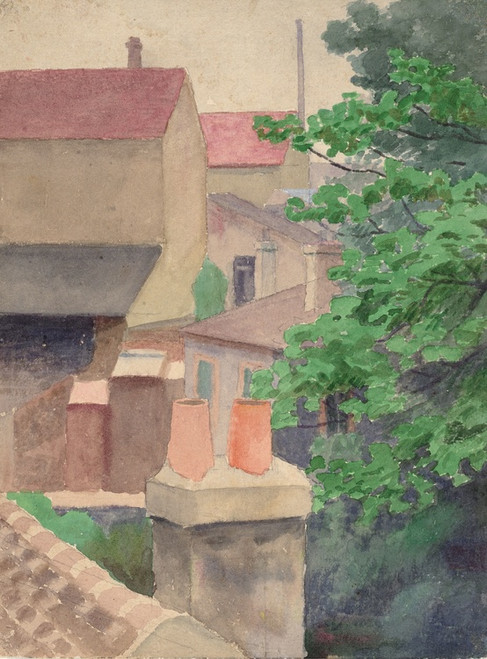 Digital Print - Rooftops, St. Cloud by Thomas Pollock Anshutz