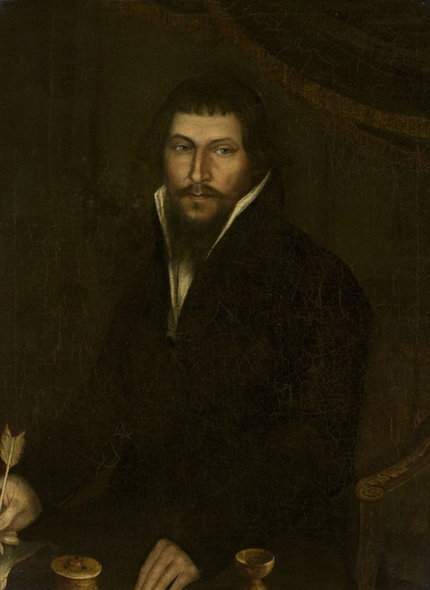 Digital Print - Portrait of a man with a goose quill in his hand by Nikolay Argunov