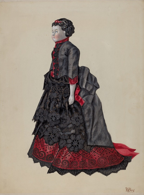 Digital Print - Doll - Polly by William Bos