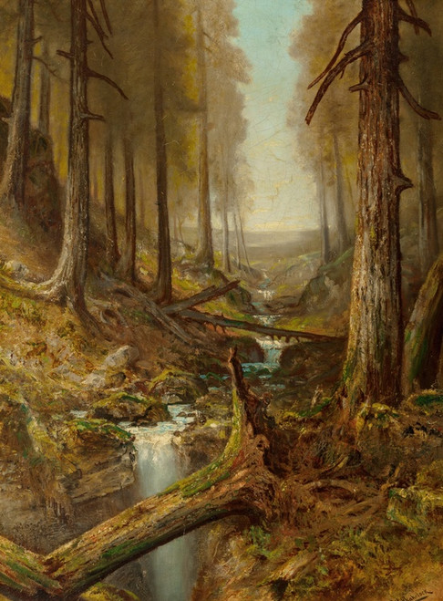 Digital Print - Forest Interior by Ralph Albert Blakelock