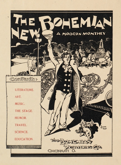 Digital Print - The new bohemian, a modern monthly, for January by Chicago Binner