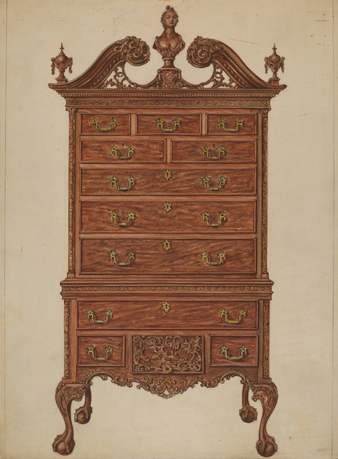 Digital Print - Highboy by Isadore Goldberg